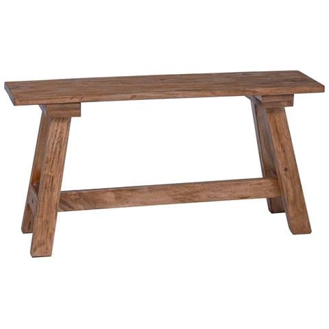 panchina Naturale 92 x 23,5 x 45,5 cm Legno massello di mogano - Foto 1