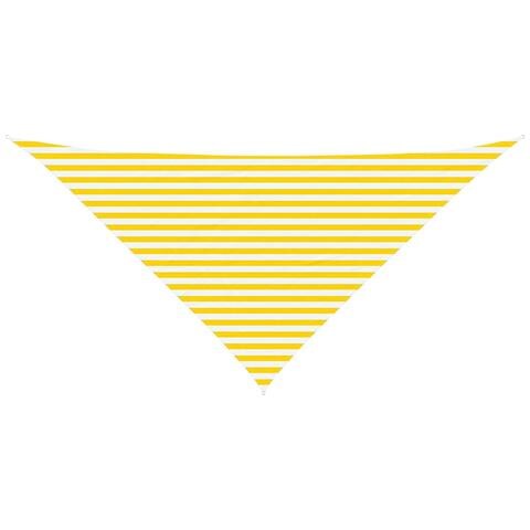 Vela da ombra solare Giallo e Bianco 4 x 4 x 5,8 m - Foto 1