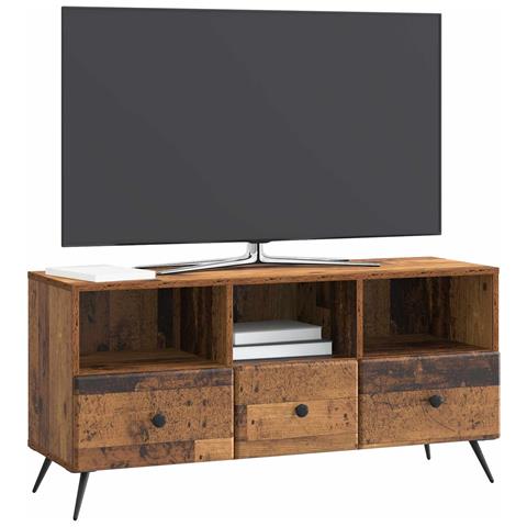 Mobile TV Legno antico 102 x 34,5 x 50 cm Legno ingegnerizzato - Foto 2