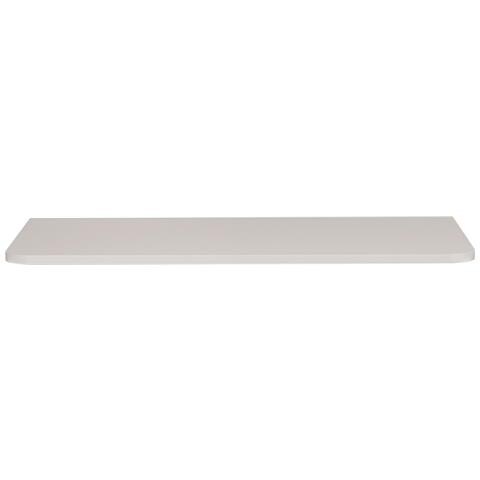 Piano lavabo 100 cm, Arrotondato, Marrone opaco, per lavabo da appoggio, LINEA - Foto 1