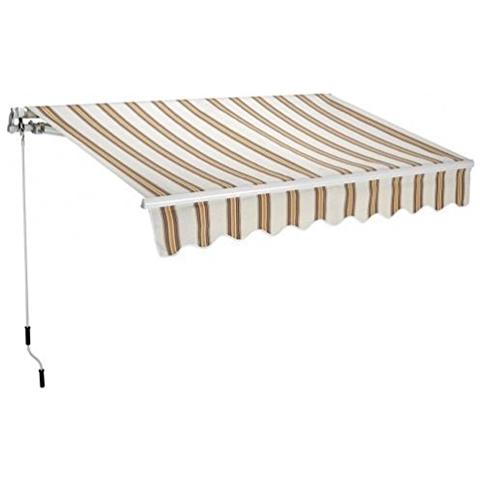 Tenda Da Esterno, Barra Quadra, Rullo In Alluminio, 250x200 Cm Riga Gialla - Foto 2