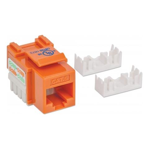 IWP-MD C6 / OR - Frutto Keystone RJ45 Cat. 6 UTP non schermato Arancio - Foto 2