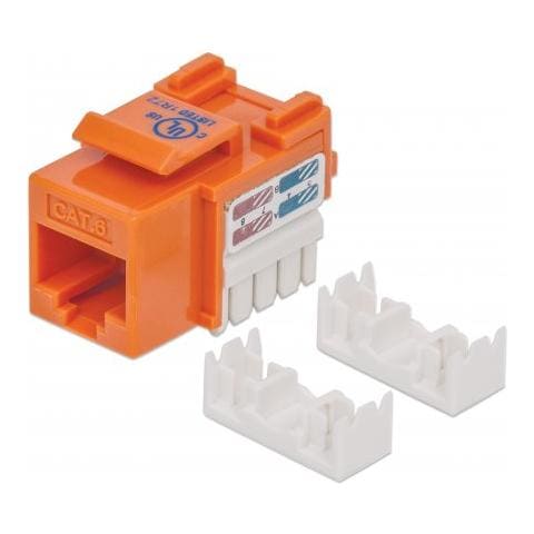 IWP-MD C6 / OR - Frutto Keystone RJ45 Cat. 6 UTP non schermato Arancio - Foto 1