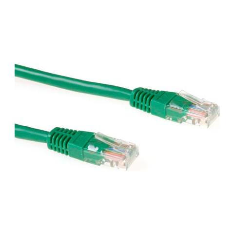 Cavo Rete ACT IB5751 - Categoria 5e - 1,50 m - 1 x RJ-45 Maschio Rete - 1 x RJ-45 Maschio Rete - Cavo patch - Verde - Foto 1