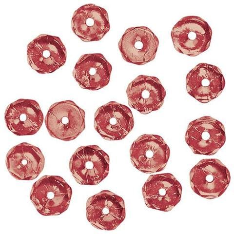 100 Pezzi - Perla In Vetro Sfaccettata 4mm - Colore Rosso - Foto 1