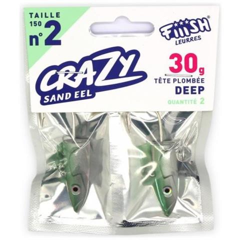 Testa Piombata Deep Crazy Sand Eel 30 G Unica Grigio - Foto 2