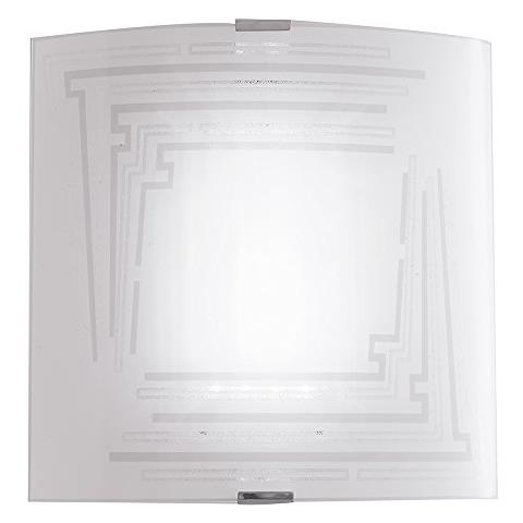 I-CONCEPT / AP26 - Applique Decoro Glitterato Quadrata Vetro Lampada a Parete Moderna E27 - Foto 1