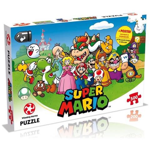 WNM029476 Puzzle da 500 Pezzi - Super Mario - Foto di Gruppo (IT) - Foto 1
