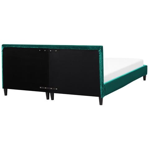 Letto Sfoderabile In Velluto Verde Scuro 180 X 200 Cm Fitou - Foto 17