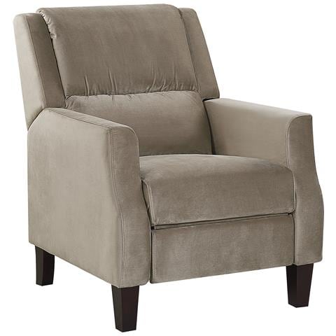 Poltrona Relax Reclinabile Velluto Grigio Talpa Egersund - Foto 12