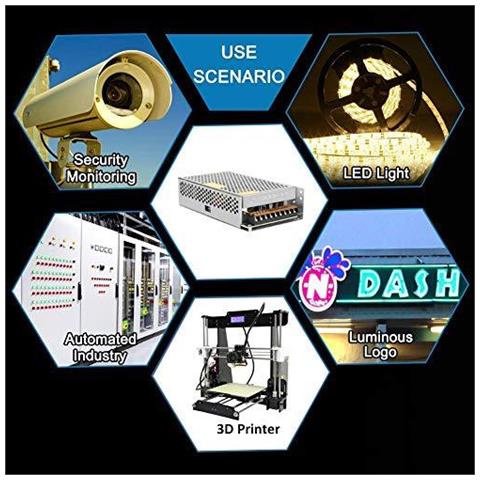 Cc 12v 20a Universale Commutazione Regolata Di Alimentazione Elettrica Adapter Transformer Per Le Stampanti 3d Led Luci Di Striscia Cctv Computer Security Project - Foto 4