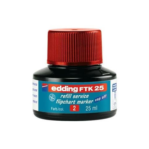 Edding FTK 25, Rosso, 25 ml, edding 380, 383, 1 pz - Foto 1