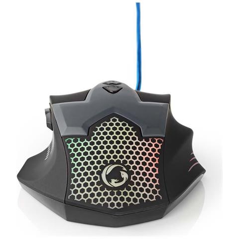 Mouse Gaming Cablato 7 Tasti Led Ottico 2400 Dpi Nero 1.5m - Foto 8