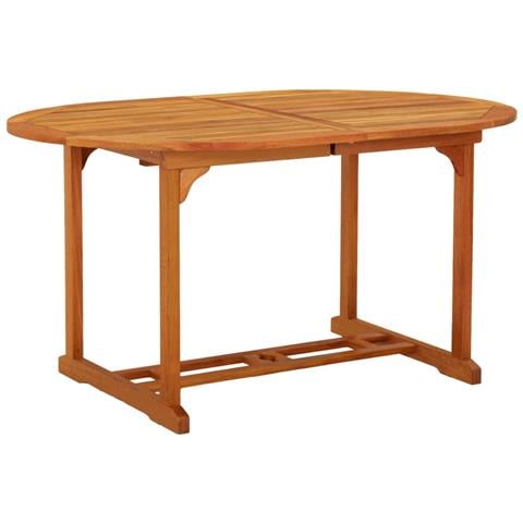 Tavolo Da Giardino 200x100x75 Cm In Legno Massello Di Eucalipto - Foto 2