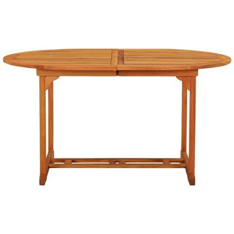 Tavolo Da Giardino 200x100x75 Cm In Legno Massello Di Eucalipto - Foto 10