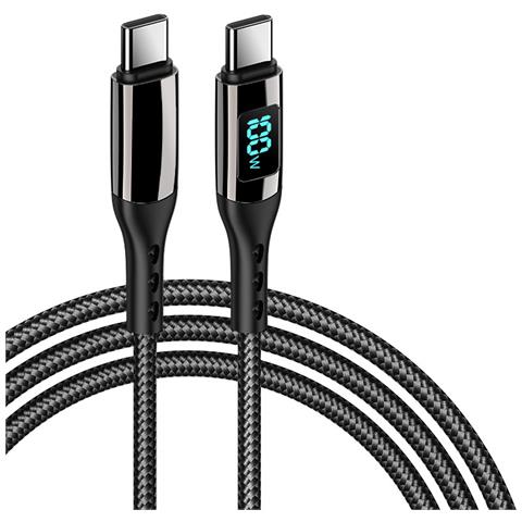 Cavo Di Ricarica Rapida Usb-c Pd 100 W Black 3 M - Foto 1