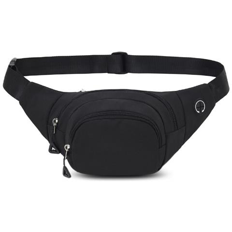 Marsupio Marsupio Impermeabile Per Attività All'aperto Di Uso Quotidiano Nero - Foto 1