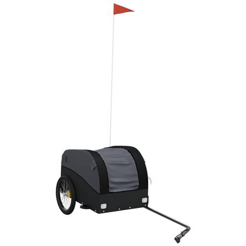 Rimorchio Da Bici Nero 30 Kg In Ferro - Foto 2