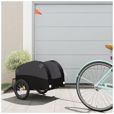 Rimorchio Da Bici Nero 30 Kg In Ferro - Foto 1