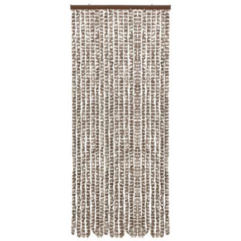 Tenda Antimosche Tortora E Bianca 90x200 Cm In Ciniglia - Foto 3