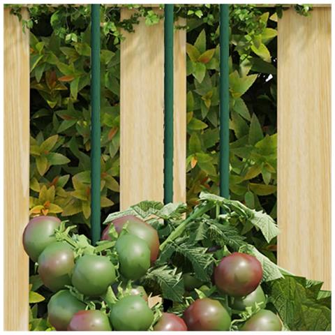 Supporti Per Piante Da Giardino 30 Pz Verde 90 Cm Acciaio - Foto 1
