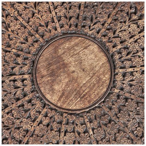 Tavolino Da Caffè Legno Di Mango Scuro Ø 53 Cm Kumali - Foto 6