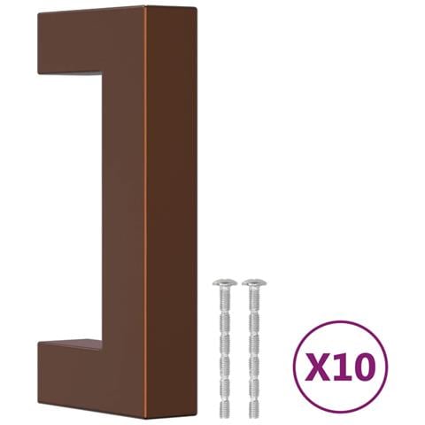 Maniglie per Mobili 10pz Bronzo 64mm in Acciaio Inox - Foto 2