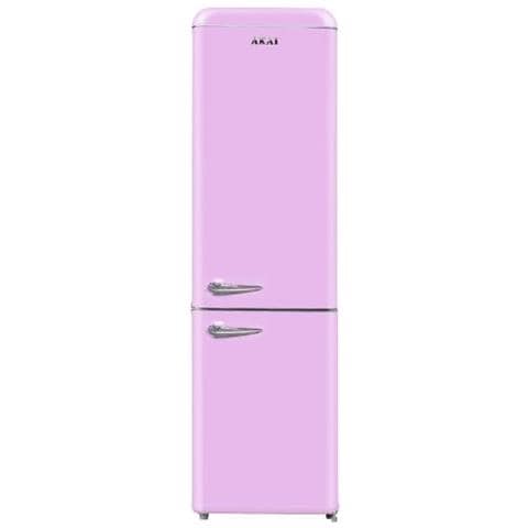 Frigorifero Combinato Retro CLASS300KRO Statico Classe F Capacità Netta 250 Litri Colore Rosa - Foto 1