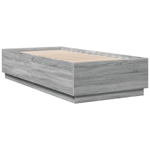 Giroletto Luci Led Grigio Sonoma 100x200cm In Legno Multistrato - Foto 3