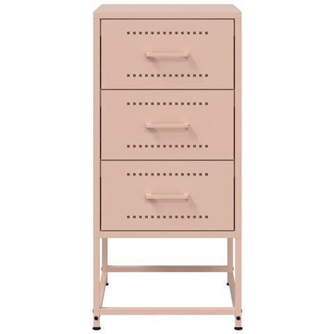 Comodini 2 Pz Rosa 36x39x78 Cm In Acciaio - Foto 2