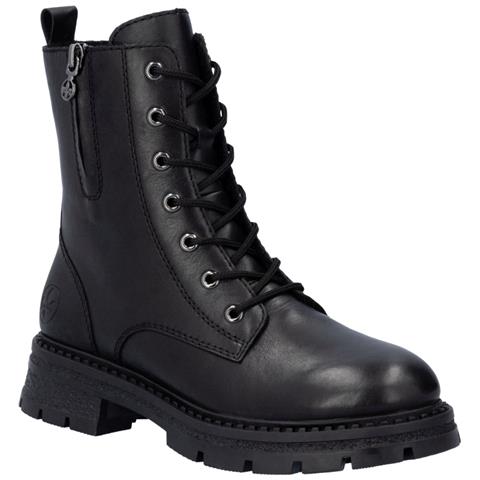 Black Casual Closed Ladies Mid Height Boots Stivaletti Pelle Scarpe Donna Nero Eu 41, Z9804-00 - Foto 1