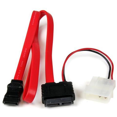 Cavo Adattatore Slimline SATA a SATA e Alimentazione LP4 50 cm - Foto 1