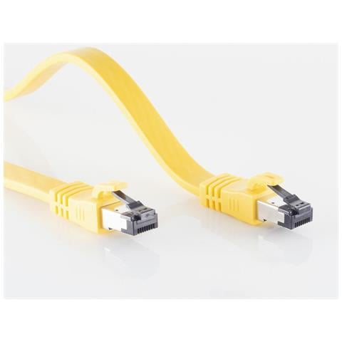 Cavo Patch Di Rete Con Connettività Massima S/conn Cat 8.1 U/ftp (pimf) Piatto Senza Alogeni (lszh) Giallo 75 M (08-4206 - Foto 1