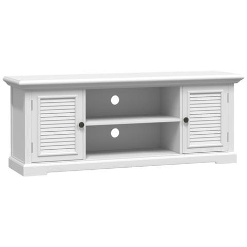 Mobile Porta Tv Bianco 110x30x41 Cm In Legno Multistrato - Foto 2