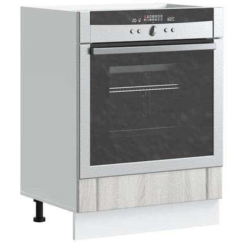 Armadio Forno Lucca Grigio Sonoma In Legno Multistrato - Foto 1