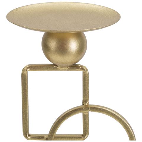 Portacandela Mf343 - Oro - Marmo - 13x10x31,5 Cm - Foto 2