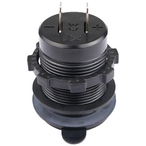 Caricabatterie Da Auto Doppio Qc3.0 Con Interruttore Black+green - Foto 2