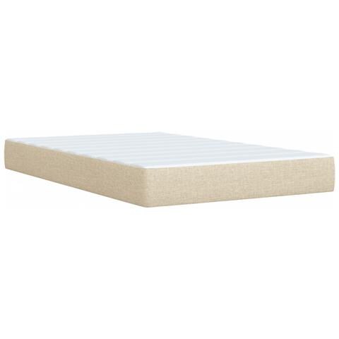Giroletto a Molle con Materasso Crema 120x190 cm in Tessuto - Foto 9