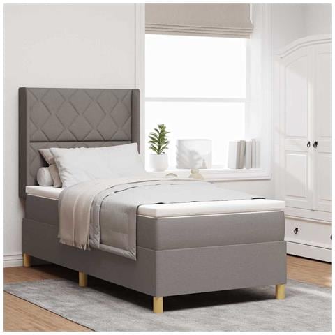 Letto a molle con materasso Talpa 100 x 200 cm Tessuto - Foto 2
