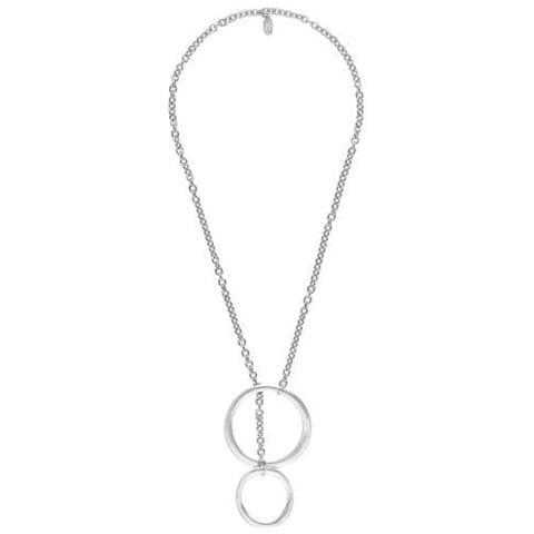 Collana Placcata Argento Di Media Lunghezza, Maglie In Argento, 70 Cm - Foto 1