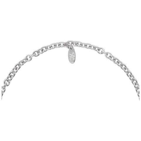 Collana Placcata Argento Di Media Lunghezza, Maglie In Argento, 70 Cm - Foto 4