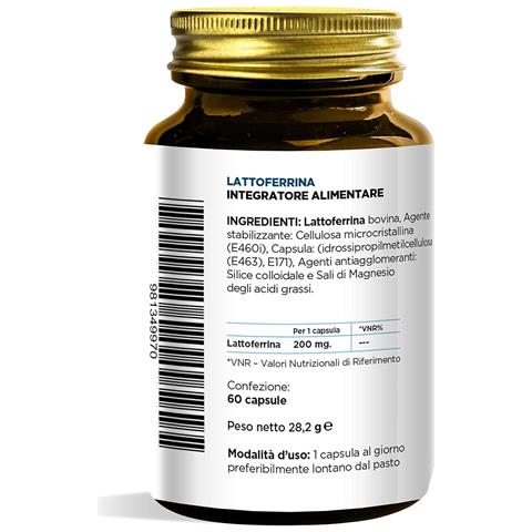 Lattoferrina 200 mg 60 Capsule - Alto Grado di Purezza - Formula Essenziale in Capsule - Foto 2