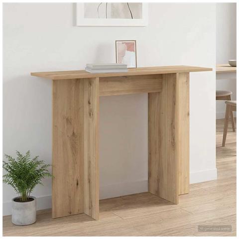 Tavolo consolle Rovere Artigianale 100 x 30 x 75 cm - Foto 2