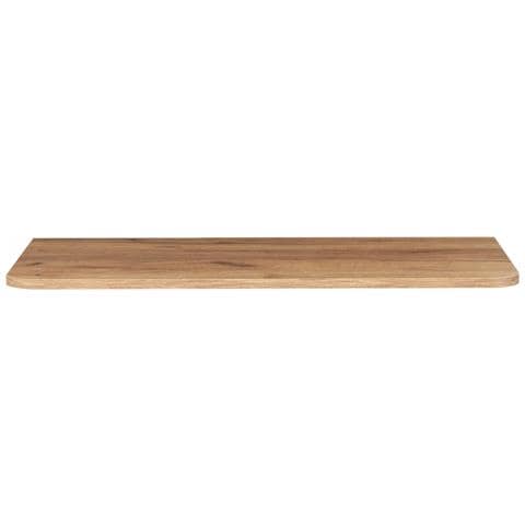 Piano lavabo 100 cm, Arrotondato, Bianco opaco, per lavabo da appoggio, LINEA - Foto 1