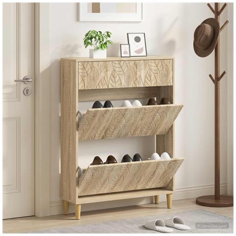 Mobile per scarpe DELFT 78 x 24 x 103 cm Legno ingegnerizzato - Foto 2