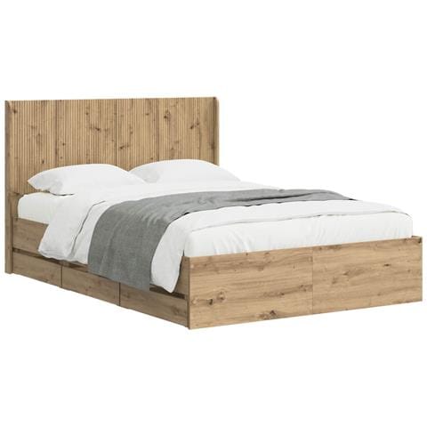 Struttura del letto con stoccaggio e testata Artisan Oak - Foto 1
