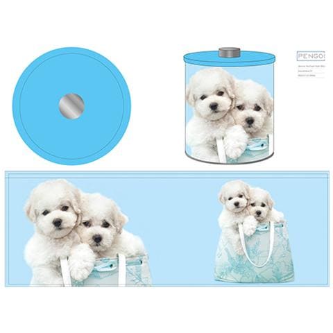 Set 2 Biscottiere Latta Decorazione Dogs Cm17xh20 Contenitori Alimenti - Foto 1