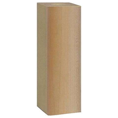 19940895 Piedino quadro in legno serie "Design" - Ø 50x50 - H. 150 mm. - acero - Foto 1