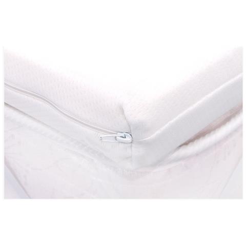 Topper 165x200 cm per materasso in MemoryFoam - alto 10 cm, sfoderabile, tessuto AloeVera | Correttore H10 - Foto 5