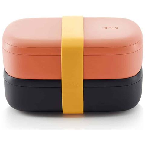 Kit Lunchbox To-go, Nero, corallo - Foto 2